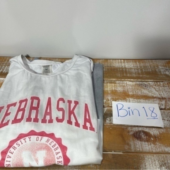 Gameday Couture White/Gray Nebraska Huskers High Line Tiered Dip-Dye T-Shirt M - Picture 11 of 11